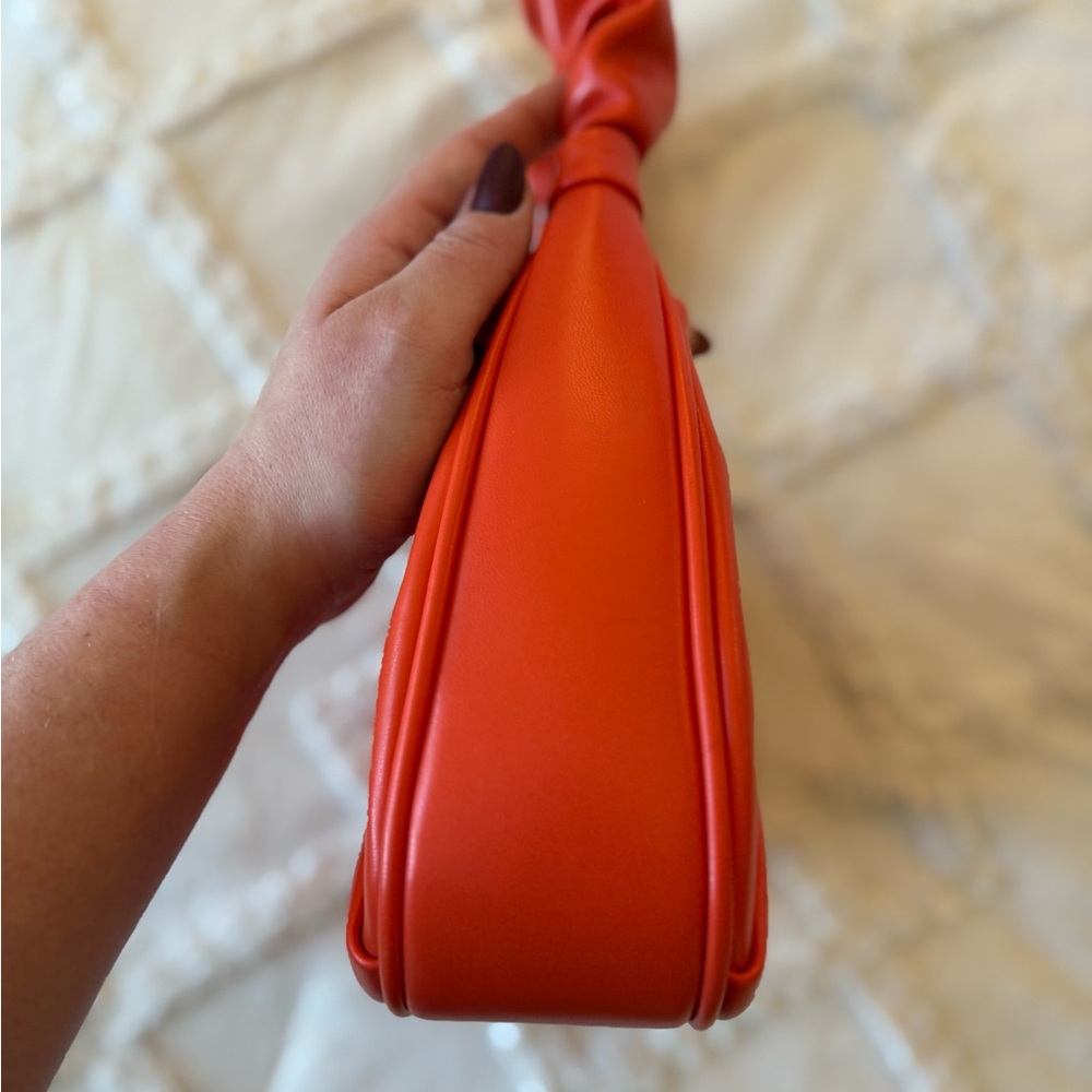 Orange Ruched JW PEI Bag - Picture 2 of 7